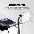 thumbnail image 4 of 8 In 1 Waterproof Ports USB Fast Charger, Desktop Charging Station With Portable Multi-Port Charging For Multiple Devices In Home Office Travel Use, 4 of 8