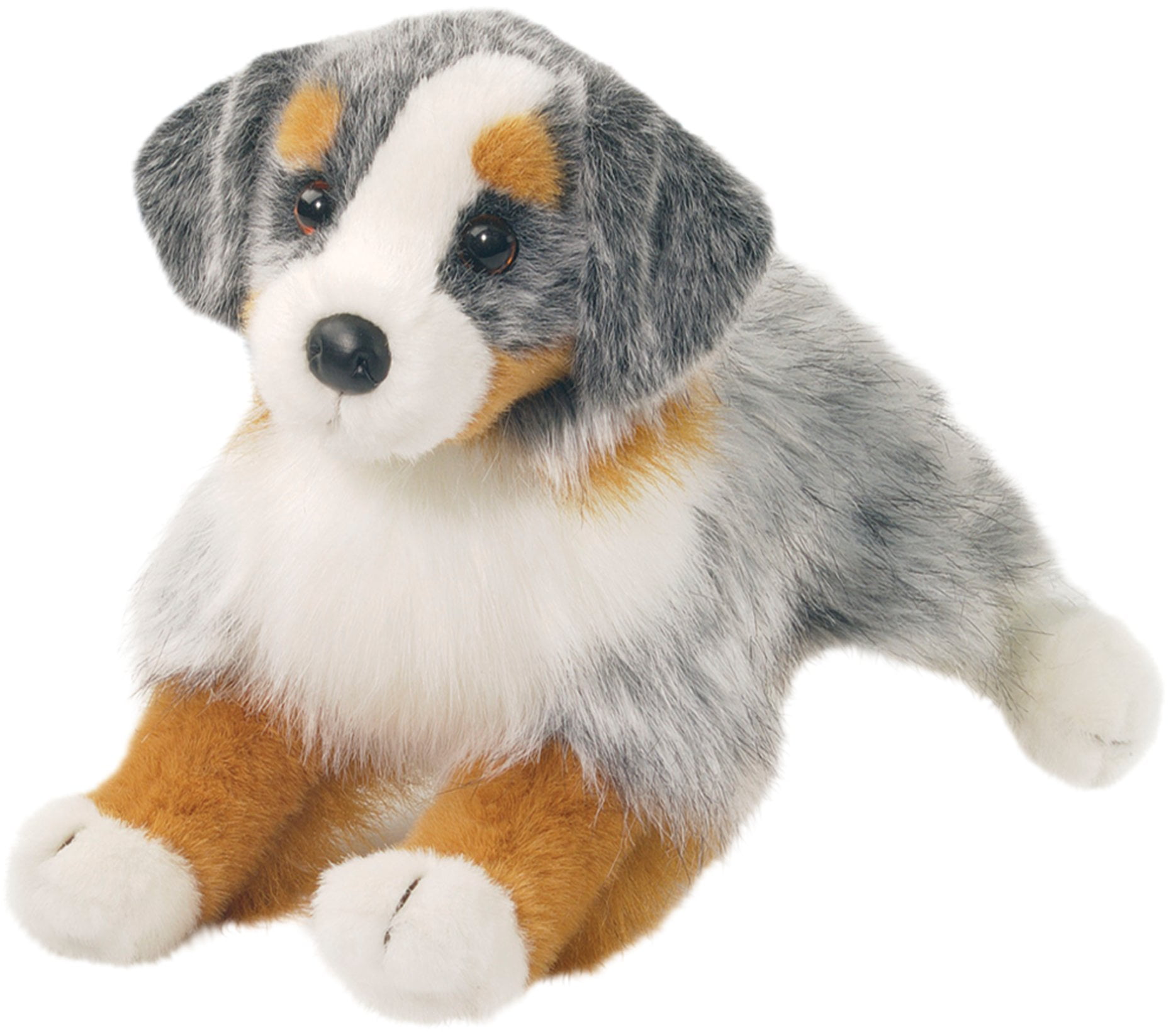 DIXIE Douglas plush 14" long SHELTIE stuffed animal dog cuddle toy shelty collie 