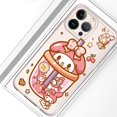 thumbnail image 1 of Coque de téléphone pour iPhone 16 13 Pro Max SE 8 7 XR 14 15Pro Max 11 12 Mini XS 16e, coque souple transparente, mignonne cannelle Kuromi, 1 of 4