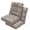 Beige, variant on Outdoor Chair Cushions Set of 2, 42x21x4 Inch Patio Cushion for Dining/Rocking Chairs, High Back Soft Seat Pad with Ties Beige