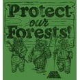thumbnail image 2 of Men's Star Wars Ewok Protect Our Forests  Graphic Tee Kelly Heather 2X Large, 2 of 4