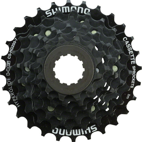 Shimano Tourney CS-HG200 Cassette Black- Range: 12-28 Drivetrain Speeds: 7