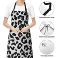 thumbnail image 4 of Kdxio Similar To Leopard Print Apron with Pockets Adjustable Kitchen Aprons for Men Women Waterproof Aprons for Cooking,Drawing,Crafting, Baking Household Cleaning, 4 of 8