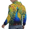 thumbnail image 6 of Sikiie Peacocks Men's Hoodie, Essentials Hoodie, Sweatshirt, Pullover Hooded Sweatshirt for Men-3X-Large, 6 of 7