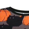thumbnail image 4 of Women‘s Knitting Halloween Fall Loose Elastic Party Pumpkin Cat Top, 4 of 6