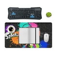 thumbnail image 3 of Splatoon Large Gaming Mouse Pad for Desk, Big Mouse Pad Gaming Desk Mat, Mousepad Desk Pad with Non-Slip Base And Stitched Edges, Keyboard Mouse Mat for Home Office Work, 3 of 7