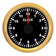 thumbnail image 1 of Jauges d'Horloge Universelles 52mm Rétroéclairées Rouges pour Instrument Montre Mètres 9-32V 0-12 Heures pour Voiture Bateau Yacht, Facile à Calibrer, 1 of 7