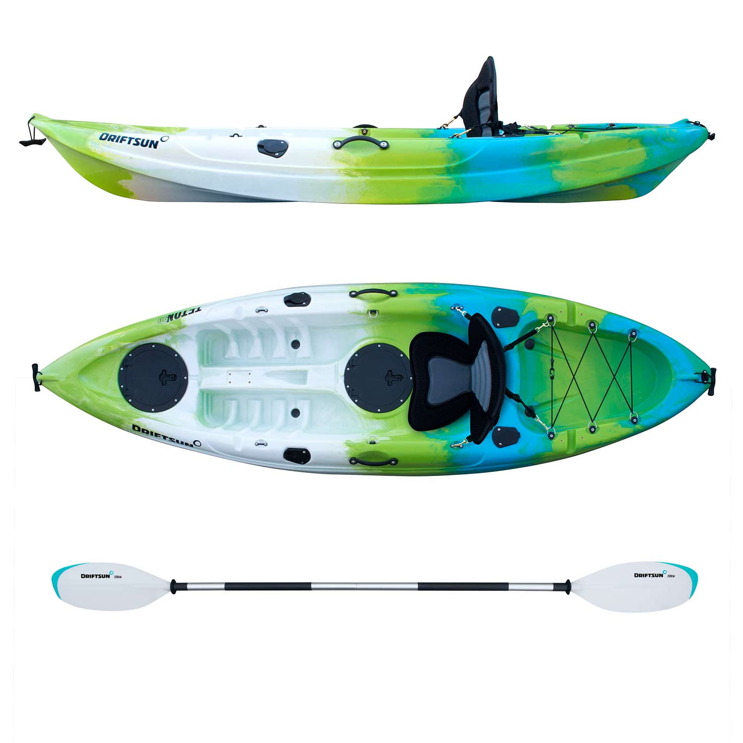 Driftsun Teton 90 Hard Shell Recreational Kayak Single