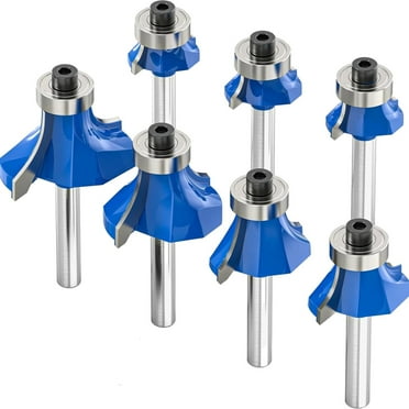 ABN 1/4in Tungsten Carbide Router Bits for Woodworking 35pc Wood Router ...