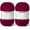 2 Burgundy, variant on 2 Pack Fluffy Velvet Yarn for Crocheting,Chunky Chenille Blanket Yarn for Crochet,Soft Fuzzy Puzzle Yarn for Knitting,(100g/3.53oz Each) Bulky Thick Amigurumi Crochet Yarns