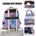 thumbnail image 3 of FORMRS Mini Backpack Purse for Women Travel Daypack Casual Shoulder Bag, Watercolor Blue Marble Pattern, 3 of 7