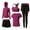 Purple, variant on Yoga Sets for Women Sports Yoga Clothing Set 5 Piece Pink Women's Activewear S