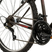Huffy 26 North Peak Mountain Bike, Fits Riders 50+, Charcoal Gray, Adult, Mens