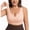 Khaki, variant on Summer Sports Bras for Women Plus Size Active Support No Underwire Bra for Women Molded Cup Solid Plunge Bras