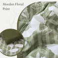thumbnail image 5 of Amberspace Botanical Flowers Design 7-piece Bed in a Bag Comforter Set with Sheets,Olive Green,King, 5 of 8