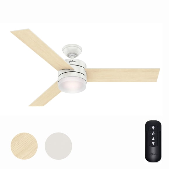 Ventilador de Techo Hunter Exeter 137 cm Blanco LED con Control Remoto