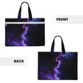 thumbnail image 2 of Pofeuu Purple And Blue Nebula Print Laptop Bag Carrying - Computer Bag Laptop Case Shoulder Slim Work Travel, 2 of 8