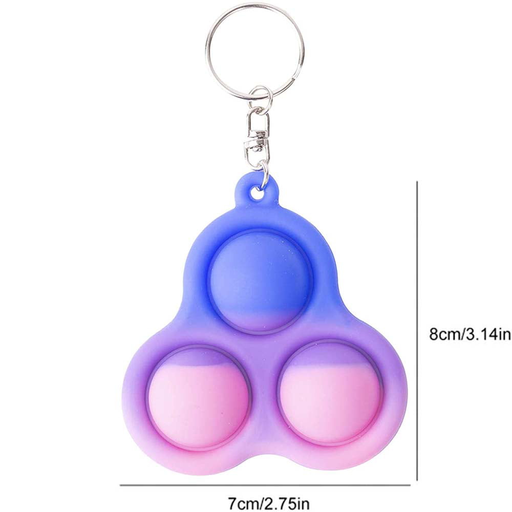 Simple Dimple Fidget Toys Anti Stress Toy Stress Relief Keychain Kids Sensory 