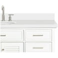 thumbnail image 4 of Ariel D061swqovo Kensington 61" Free Standing Single Oval Basin Vanity Set - White, 4 of 7