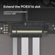 thumbnail image 4 of Cable Elevador PCIE X16 5.0 para Tarjeta Gráfica, Extensión PCI-e X16 5.0 para GPU, Extensor PCI Riser Blindado para ATX/ITX de 90 Grados B, 4 of 4