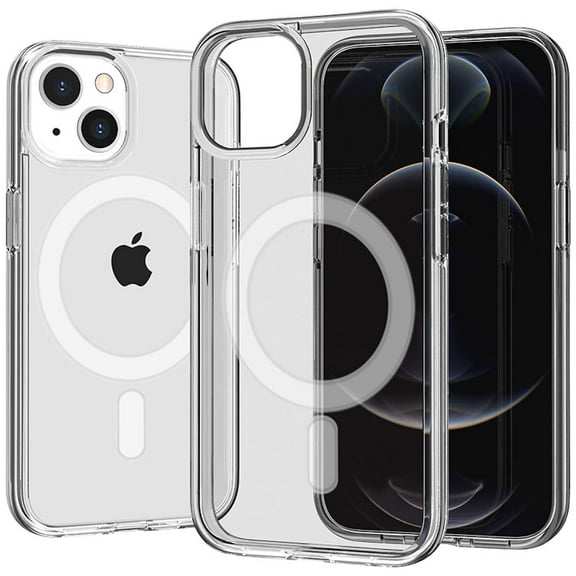 MagSafe Compatible Slim Transparent Case for iPhone 14 - Clear