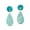 Blue, variant on Ocean Trends Green Colored Teardrop Capiz Shell Post Drop Dangle Earrings