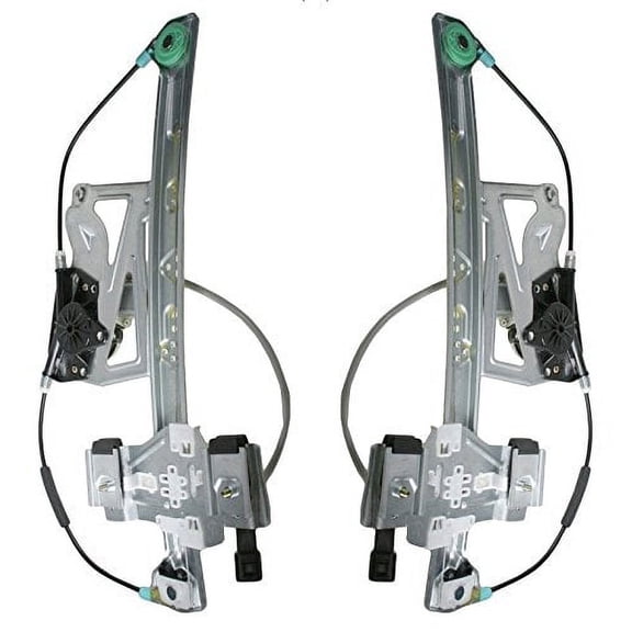 TRQ Power Window Regulators w/ Motor Front Pair Set & for 00-01 Deville WRA50489