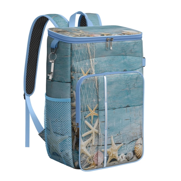 Goth Cosmic Star Backpack Cooler – Leakproof Insulated Lunch Bag with Astrology and Celestial Design for Camping & Outdoor Fun