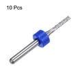 thumbnail image 3 of Uxcell 10 Pieces End Mill Bits 2mm Solid Carbide CNC Router Bit Engraving Cutter Tools, 1/8" Straight Shank, 3 of 6