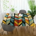 thumbnail image 3 of Yayeee Tablecloths 54" x 72" Rectangle Wrinkle Resistant Party Table Cover, Yellow Geometric, 3 of 8