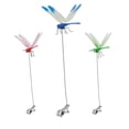 thumbnail image 1 of Paquete de 3 clips de libélula, decoración de estacas de jardín de libélula 3D, disuasión de moscas, estacas de colibrí de libélula, disuasión de moscas de ciervos y caballos, 1 of 5