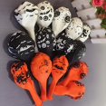 thumbnail image 4 of 100 Pieces Halloween Latex Balloons, 12 Inch Pumpkin Bat Ghost Skull Specter Spider Web Balloons for Party Decorations, Trick or Treat Toys,（Style mix and match）,,F94986, 4 of 9