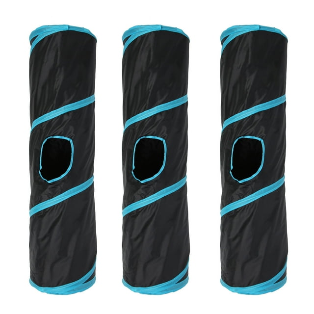 3PCS Tunnel de Chat Pliable Tube de Tunnel Interactif Intéressant Chat pour Chaton