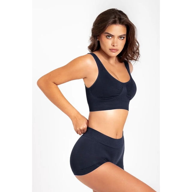 Panty Bóxer Seamless Diane & Geordi Colombia azul S 0S1003