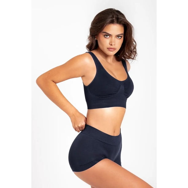 Panty bóxer seamless (0S1003) azul M