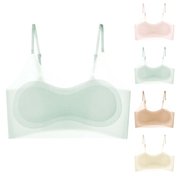 Auroural Girls Bras 10-12 Years Old Girls Seamless Training Bras Thin Breathable Wireless Sports Bras Teen Girls Kids