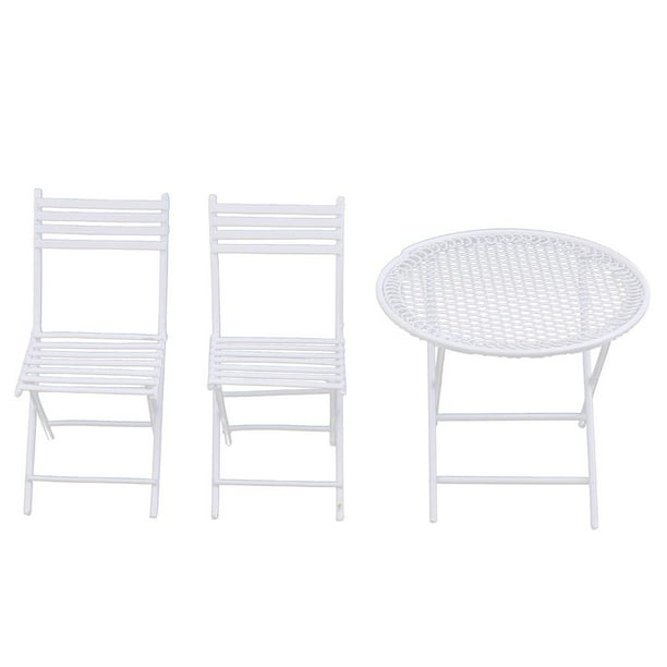 1/12 moderna redonda sillas muebles de jardín accesorios Zulema Miniaturas de casa de muñecas