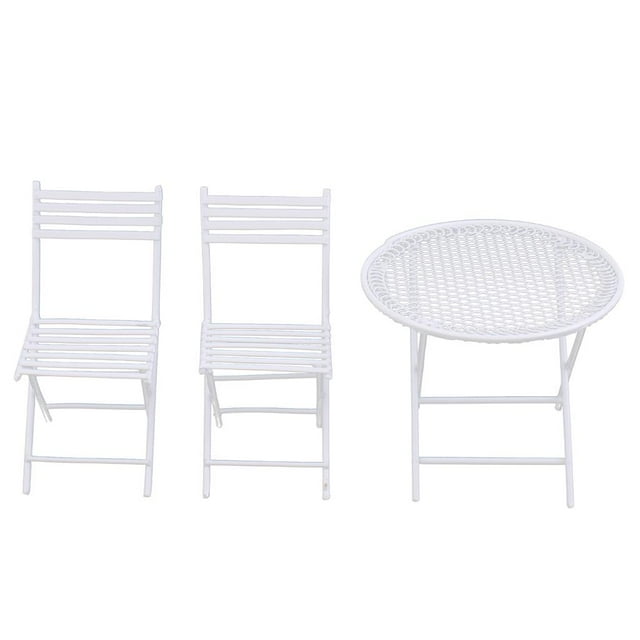 1/12 moderna redonda sillas muebles de jardín accesorios Zulema Miniaturas de casa de muñecas
