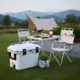thumbnail image 5 of Spaco 53-Quart Ultra-Lightweight Hard-Sided Cooler with 6-Day Ice Retention, Leakproof Outdoor Cooler for Camping, Tailgating & Beach, White, 5 of 8