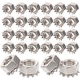 thumbnail image 1 of IFANLANDOR 50Pcs Stainless Steel Lock Nut with External Tooth Washer for Home Hardware Fastening, 1 of 7