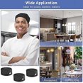 thumbnail image 5 of SHAR Professional Chef Hat Set - 3 Adjustable Cooking Caps for Catering and Food Service - Breathable Mesh Top and Flat Top Design - Unisex Hair Cover, 5 of 5