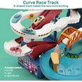 thumbnail image 6 of JBeeCtrl Dinosaur Toys Race Car Track Vehicle Playset with 4 Mini Cars Christmas & Birthday Gifts for Boys Girls Kids Ages 3 4 5 6 7 8 Years Old, 6 of 6