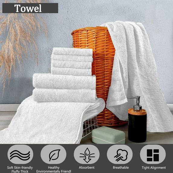 Innens Extra Large Bath Towel 55x27.5" Cotton Soft & Highly Absorbent Luxury Bath Sheet