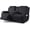Black, variant on RUAOZZ Recliner Loveseat Slipcovers with Console Stretch 4-Pieces Reclining Couch Covers for Pets Furniture Sofa Cover, Coffee