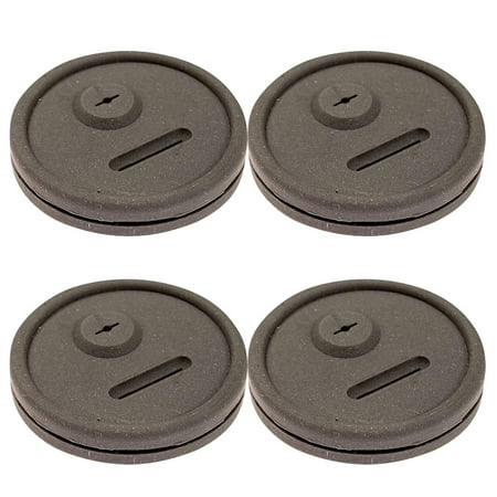 

QIIBURR Meat Probe Thermometer 4-Pack Thermometer and Probe Grommet for BBQ Grill Compatible with 85037 Cookers and Other Grills DIY Sensor Port