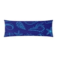 thumbnail image 2 of YUSDECOR Aquarelle Coquillages Corps Oreiller Taie d'Oreiller Coussin Protecteur Couverture 20x60 Pouces, 2 of 2