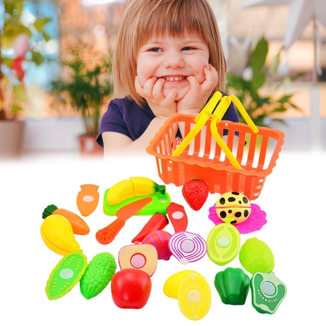 Corte de comida Hugo Juegos de imaginación Amarilla Cesta para Niñas