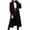 Black, variant on Hfyihgf Womens Notched Lapel Collar Double Breasted Pea Coat Winter Wool Blend Overcoats Long Jackets Black XL
