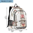 thumbnail image 2 of FORMRS Unisex School Backpack 17" Student Travel Bag with Laptop Compartment, Holiday Train, 2 of 7