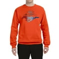 thumbnail image 2 of Wild Bobby, Classic Ford Mustang Car Logo, Cars and Trucks, Unisex Crewneck Graphic Sweatshirt, Orange, Small, 2 of 3